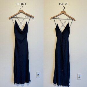 Finders Keepers Navy Dress XS (wedding guest)